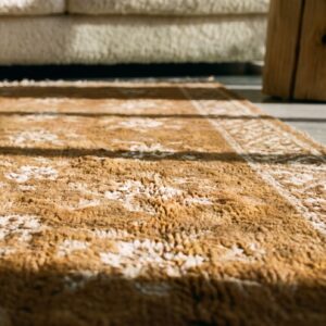 Antique Chinese - Baotou Chinese Knotted Rug (SKU 17407) - in-room detail