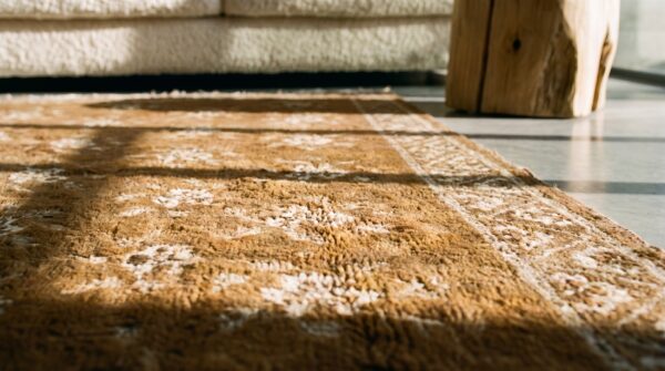 Antique chinese - baotou chinese knotted rug 10 Antique chinese - baotou chinese knotted rug (sku 17407) - in-room detail