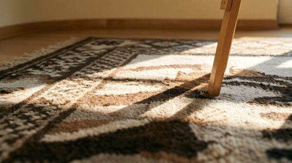 Antique chinese - baotou chinese 1920s rug 9 Antique chinese - baotou chinese 1920s rug (sku 21996) - in-room detail