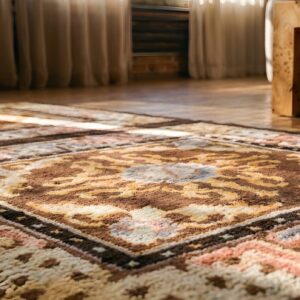 Antique Chinese - Baotou Chinese Brown 1920s Rug (SKU 22009) - in-room detail