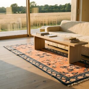 Antique Chinese - Baotou Coral 1930s Rug (SKU 23241) - room view
