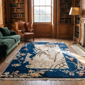 Antique Chinese - Baotou Hallway Runner Wool Ivory Rug (SKU 23106) - room view