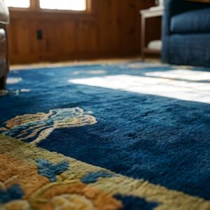 Antique Chinese Dragons and Bird Of Paradise Pattern Peking Rug (SKU 24921) - in-room detail