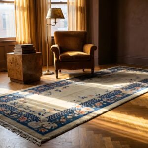 Antique Chinese Hallway Runner Wool Ivory Rug (SKU 24900) - room view