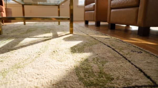 Antique chinese - mongolian hallway runner wool ivory rug 8 Antique chinese - mongolian hallway runner wool ivory rug (sku 21778) - in-room detail