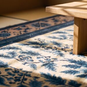 Antique Chinese - Mongolian Knotted Square Rug (SKU 24502) - in-room detail