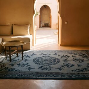 Antique Chinese - Ningxia Blue 1850s Rug (SKU 25235) - room view