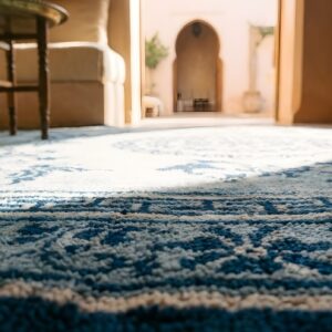 Antique Chinese - Ningxia Blue 1850s Rug (SKU 25235) - in-room detail