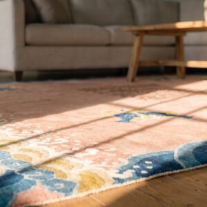 Antique Chinese - Ningxia Coral 1930s Rug (SKU 25263) - in-room detail