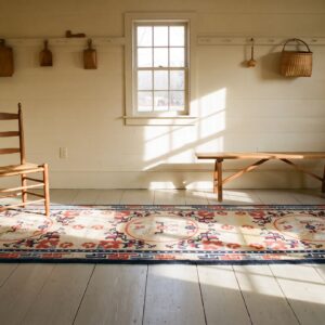 Antique Chinese Ningxia Foo Dog Design Hallway Runner Rug (SKU 25465) - room view