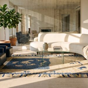 Antique Chinese - Peking Chinese Allover Knotted Rug (SKU 24856) - room view