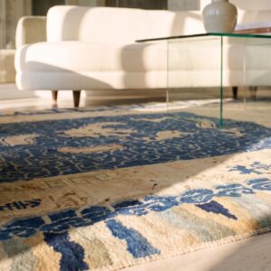Antique Chinese - Peking Chinese Allover Knotted Rug (SKU 24856) - in-room detail