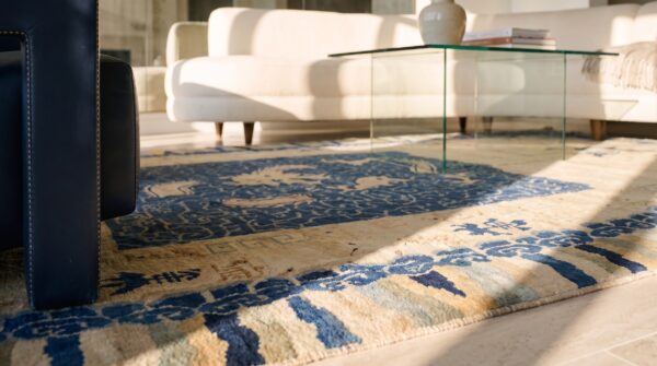 Antique chinese - peking chinese allover knotted rug (sku 24856) - in-room detail