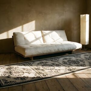 Antique Chinese - Peking Allover Floral Knotted Rug (SKU 25219) - room view