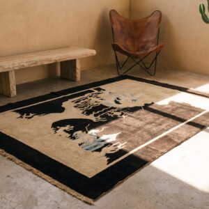 Antique Chinese - Peking Chinese Black 1920s Rug (SKU 22612) - room view