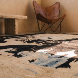 Antique Chinese - Peking Chinese Black 1920s Rug (SKU 22612) - in-room detail