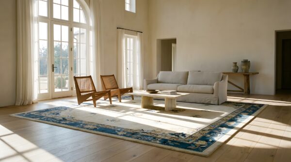 Antique chinese - peking chinese floral, medallion rug 10 Antique chinese - peking chinese floral, medallion rug (sku 24906) - room view
