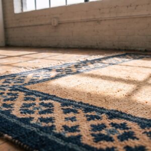 Antique Chinese - Peking Small Scatter Size Wool Brown Rug (SKU 21176) - in-room detail