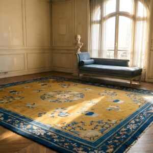 Antique Chinese - Peking Chinese Yellow 1890s Rug (SKU 22786) - room view