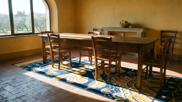 Antique chinese pillar hallway runner rug 5 Antique chinese pillar hallway runner rug (sku 23470) - room view