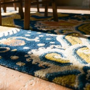 Antique Chinese Pillar Hallway Runner Rug (SKU 23470) - in-room detail