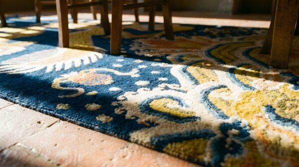 Antique chinese pillar hallway runner rug 6 Antique chinese pillar hallway runner rug (sku 23470) - in-room detail
