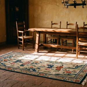 Antique Chinese - Textile Chinese Knotted Rug (SKU 22059) - room view
