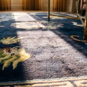 Antique Chinese - Tibetan Knotted Rug (SKU 23529) - in-room detail