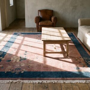 Antique Classic Floral Chinese Art Deco Design Area Rug (SKU 22511) - room view