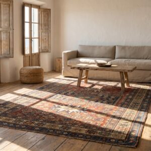 Antique Coral Caucasian - Shirvan Caucasian Knotted Rug (SKU 17803) - room view