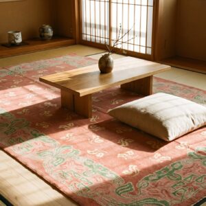 Antique Coral Donegal - Arts & Crafts Ireland 1930s Rug (SKU 25511) - room view