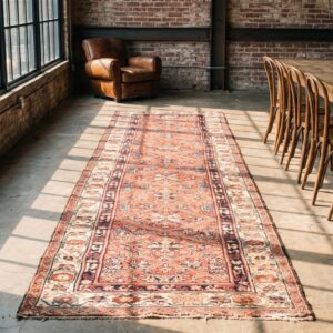 Coral Antique N.W. Persian Hallway Runner Rug, 1830s (SKU 21397) - room view