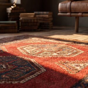 Coral Antique Turkish - Anatolian Turkish Knotted Rug (SKU 22313) - in-room detail