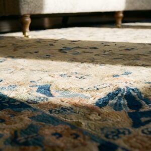 Antique Cream Color Allover Pattern Chinese Room Size Peking Rug (SKU 25240) - in-room detail