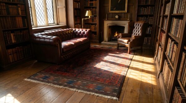 Deep rich color tribal antique persian baluch allover geometric rug 7 Deep rich color tribal antique persian baluch allover geometric rug (sku 25185) - room view
