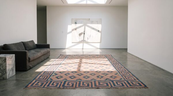 Antique dhurrie hallway runner wool multicolor rug 8 Antique dhurrie hallway runner wool multicolor rug (sku 21159) - room view