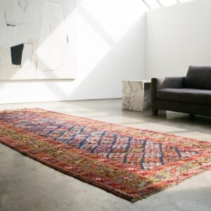 Early 19th Century Antique NW Persian Tribal Shrub Design Hallway Runner (SKU 21410) - room view