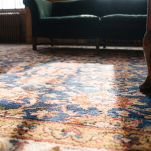 Early 19th Century Tribal Mina Khani Design Antique Northwest Persian Gallery Rug (SKU 18083) - in-room detail