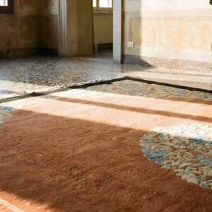 Early 20th Century Chinese Peking Carpet 9'×11'8" Hand-Knotted Wool (SKU 25678) - in-room detail