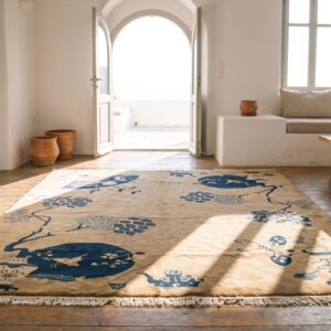 Early 20th Century Light Color Open Field Chinese Art Deco Room Size Rug (SKU 22170) - room view
