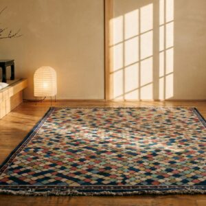 Antique Gabbeh Small Scatter Size Wool Multicolor Rug (SKU 18909) - room view