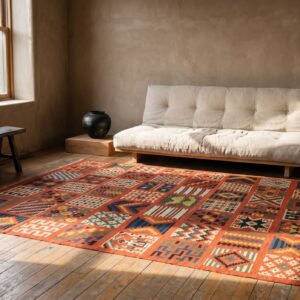 Antique Gafsa Tunisia Knotted Rug (SKU 20884) - room view