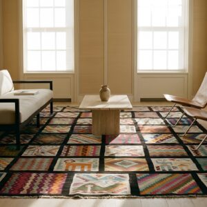 Antique Gafsa Tunisia Flat Weave Rug (SKU 25701) - room view