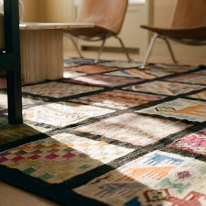 Antique Gafsa Tunisia Flat Weave Rug (SKU 25701) - in-room detail
