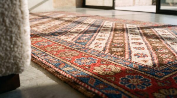 Antique ganjeh caucasian hallway runner rug 10 Antique ganjeh caucasian hallway runner rug (sku 20012) - in-room detail