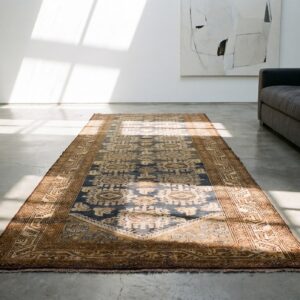 Antique Grey Blue Persian Malayer Hallway Runner Rug (SKU 21895) - room view