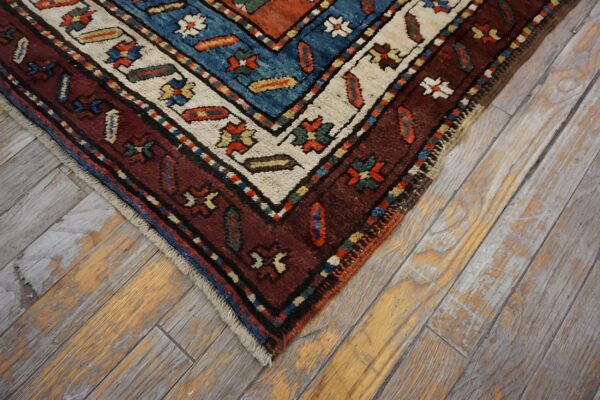 Antique hallway wool coral rug 7 Antique hallway wool coral rug (sku 24330) - room view