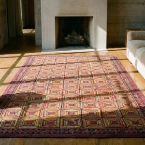Hooked American Antique Wool Small Scatter Size 1920s Rug (SKU 19709) - room view