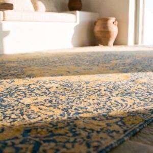 Antique Indian Oversized Large Oversized Big Rug Wool (SKU 19662) - in-room detail