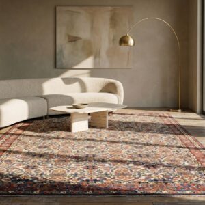 Ivory Tribal Antique Mid 19th Century Northwest Persian Gallery Rug (SKU 18084) - room view